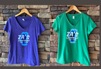 Za's Lakefront, V-Neck Tees